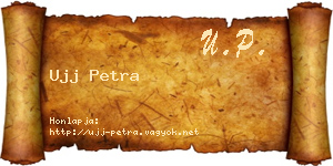Ujj Petra névjegykártya